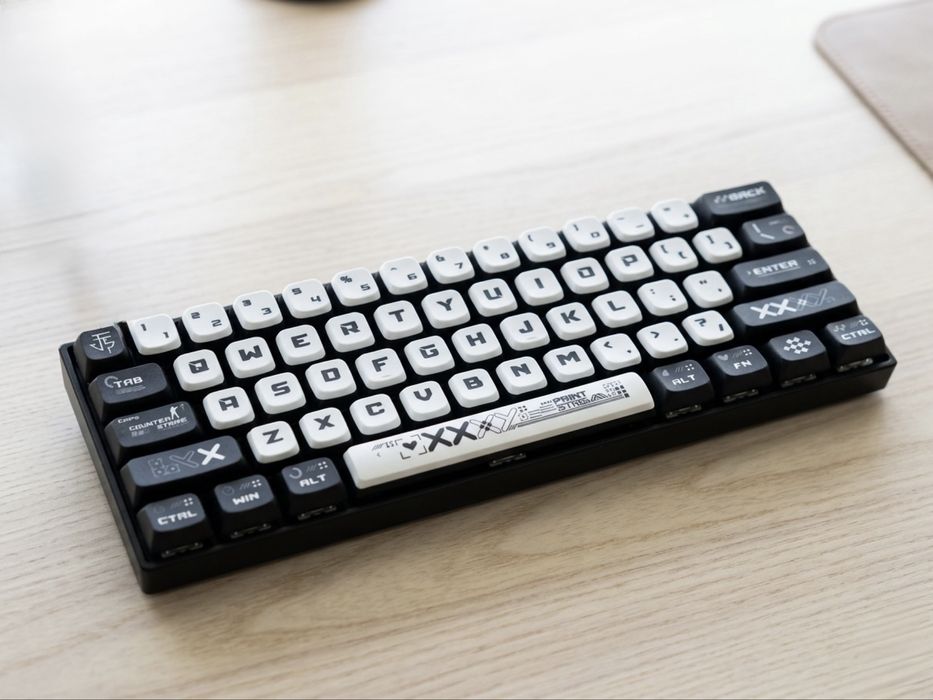 Redragon k530 RGB  | Full custom  klawiatura - creamy switche, keycapy cs2