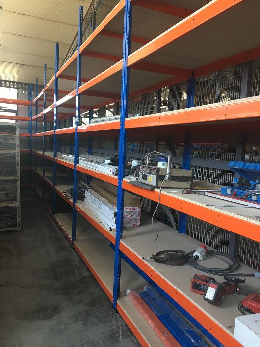 Regał magazynowy 2438 x 2450 x 620 5P OSB do sklepu garażu warsztatu