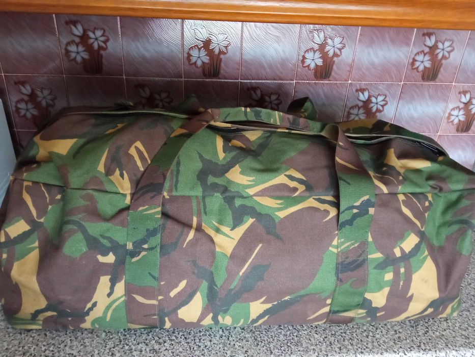 Saco de transporte camuflado KL DPM Woodland Exército Holandês militar