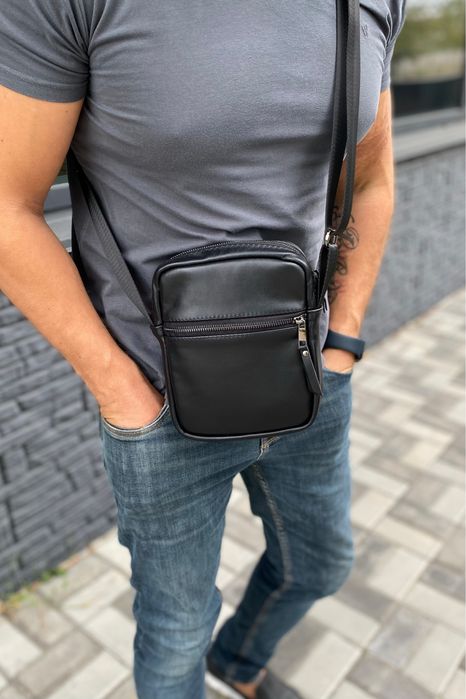 Барсетка сумка шкіряна чоловіча месенджер Casual 2.0 leather