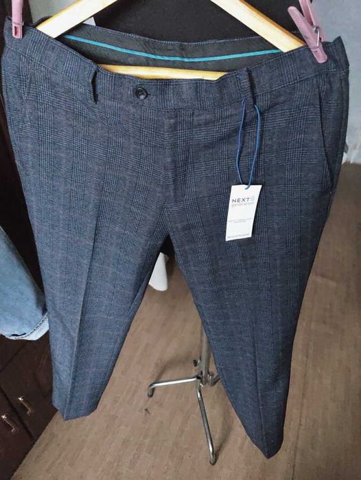 Джинсы брюки Next trousers United Kingdom w34 check grey.