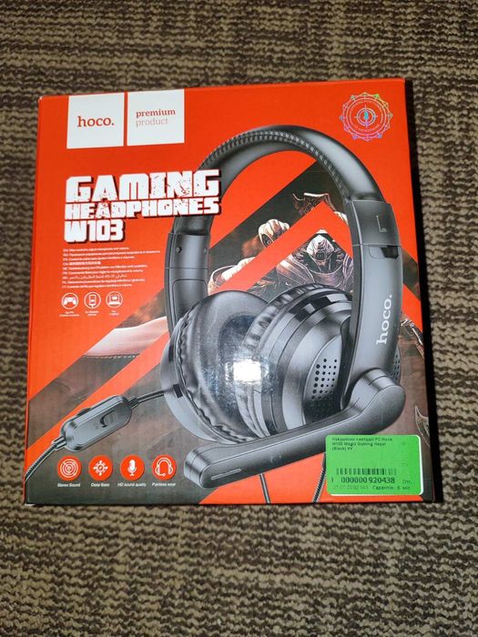 Продам навушники hoco Gaming headphones w103