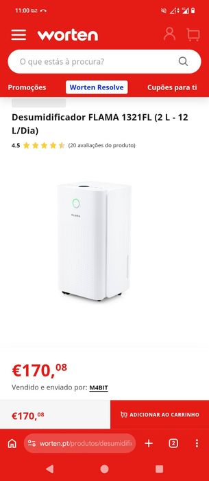 Desumidificador Flama praticamente nova