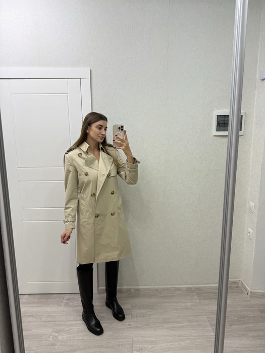 Плащ жіночій бежевий М, стан ідеальний Mango