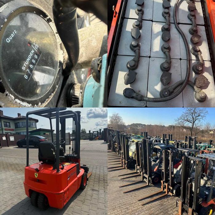 wózek widłowy elektryczny LINDE E12 przesuw boczny 3.4m 1200kg 7600mtg