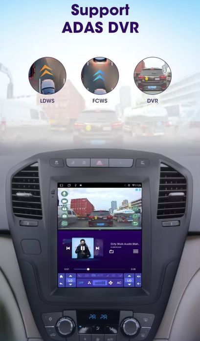 Android магнітола Opel Insignia Carplay Android Auto 6/128 Tesla стиль