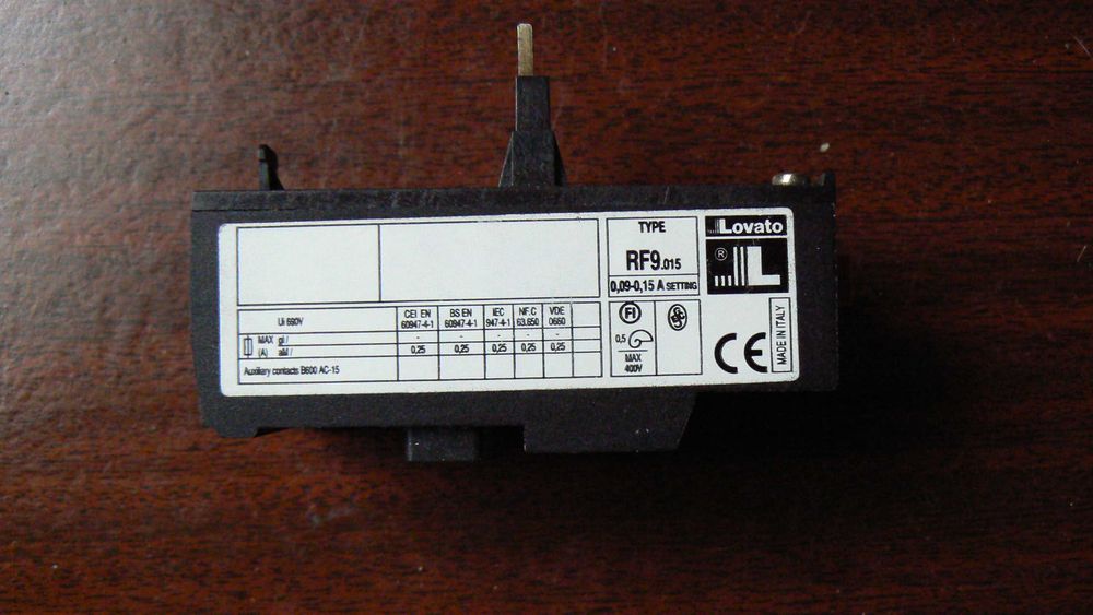 Теплове реле захисту Lovato 11RF9.015