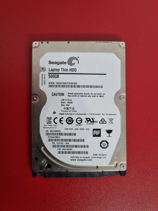 Disco rígido 500GB 2,5' Seagate