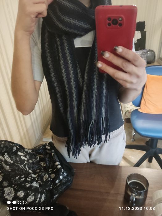 Шарфы длинные вязаные