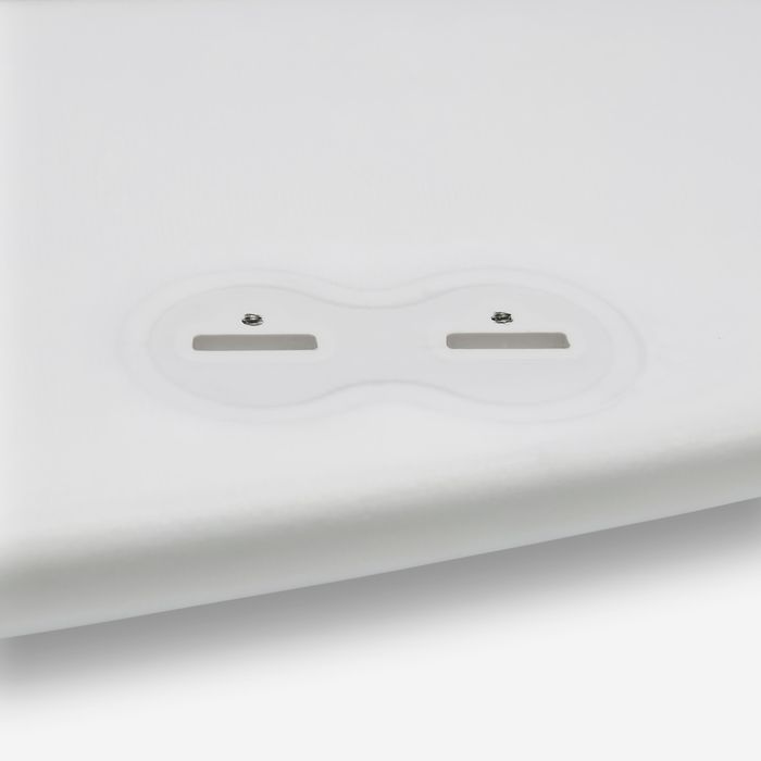 Prancha de surf híbrida em resina 6'4 40L com 3 quilhas - caqui