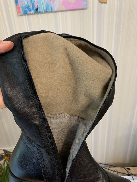 Чоботи шкіряні зимові р.38.5-39