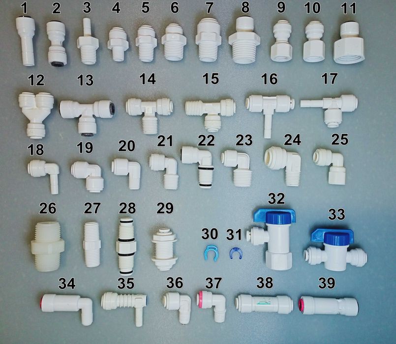 Трубка 1/4 резьба муфта ниппель