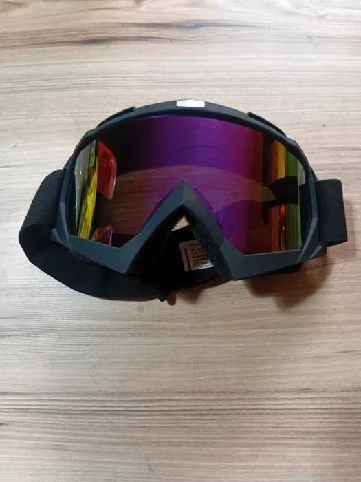 Motocross Goggles Oversized Color Lens Off-Road Dirt Bike Eyewear Anti Outdoor Riding Glasses NOVO