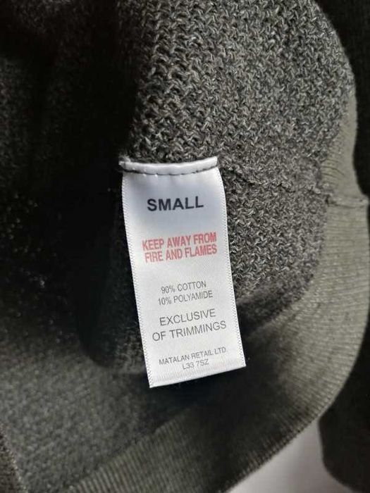 Sweter uniseks 90% bawełna s m damski męski khaki