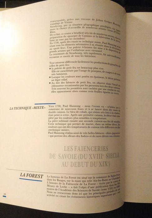 Les faïences : Savoie, Lyonnais, Dauphiné