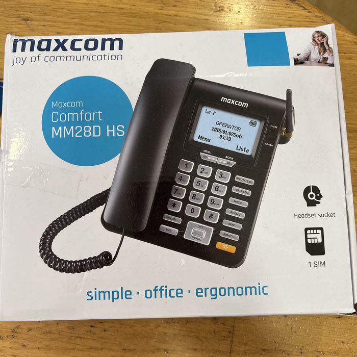 Telefone Fixo MAXCOM MM28D - NOVO