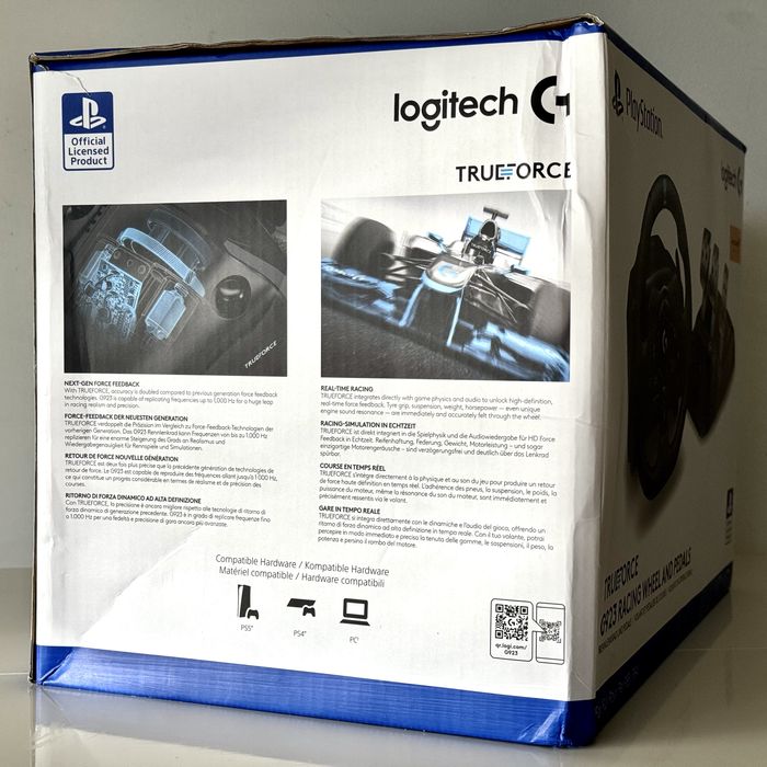 Ігрове кермо Logitech G923 TrueForce 941-000150 з педалями для PS5 / PS4 / PC