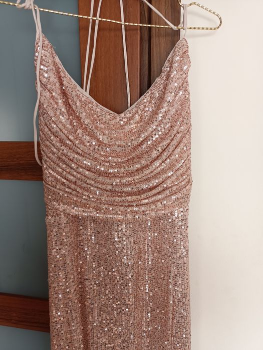 Suknia sukienka cekinowa wesele