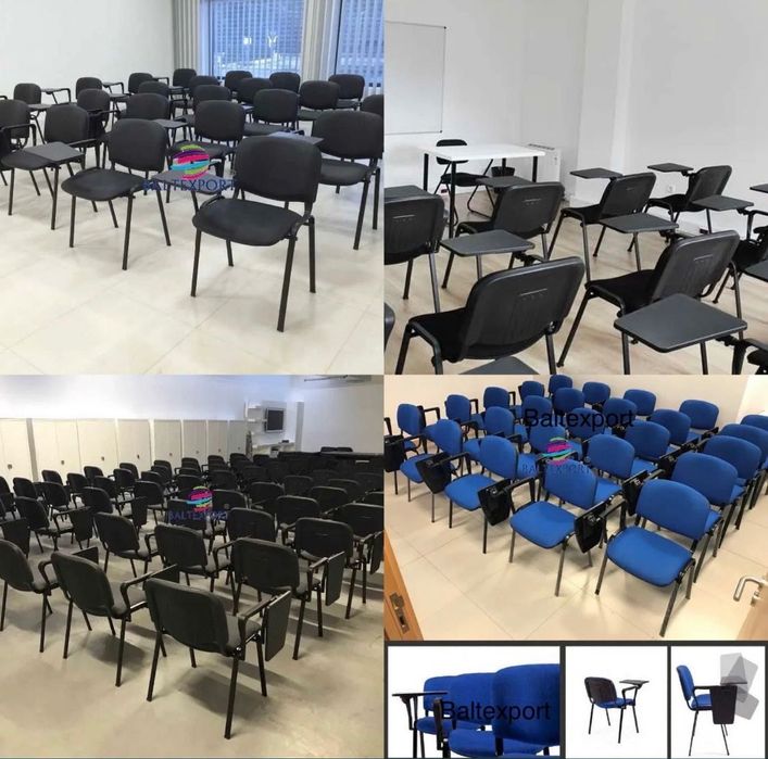 Cadeira Formação c/ Palmatoria Drt|Esq Revestida Semi Pele/Tecido Nova