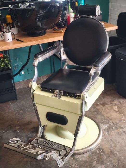 Rara cadeira de barbeiro