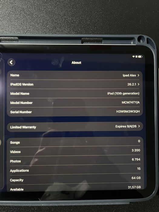 Ipad 10gen como novo com garantia
