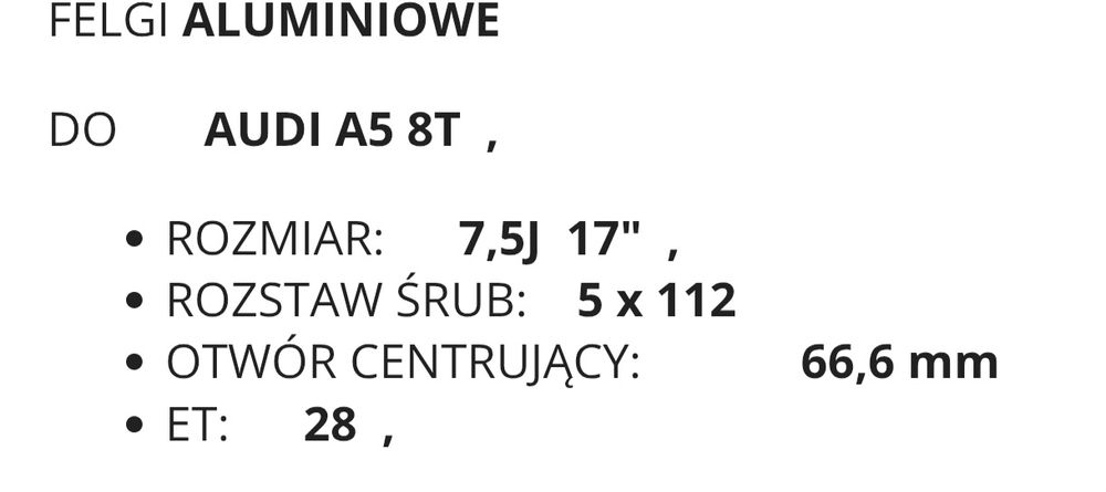 Felgi i opony 5x112 audi 17 cali 225/50r17