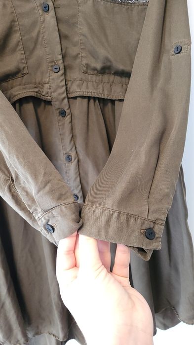 Плаття-сорочка плаття-рубашка туніка хакі Zara M