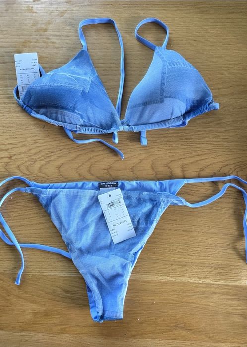 Dwuczęściowy strój kąpielowy calzedonia  L it.4 denim