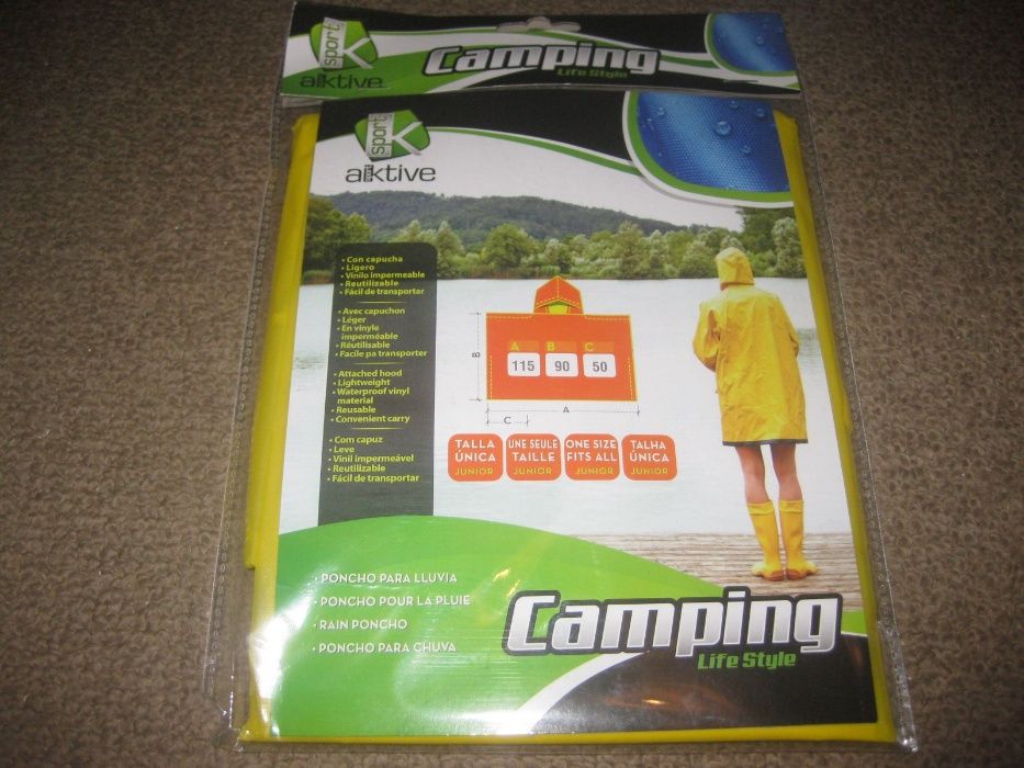 2 Ponchos para Chuva Impermeáveis! Novos e Embalados!
