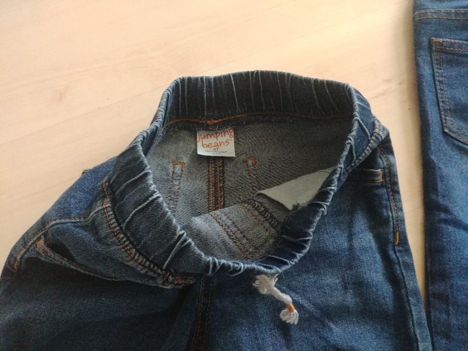 Spodnie Jeans STRETCH 2 sztuki, rozmiar 110/116 - stan bardzo dobry