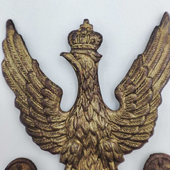 Orzeł Wojskowy Polski- Oryginalny, wzór 1919(wz. 19), brak słupka-1mm