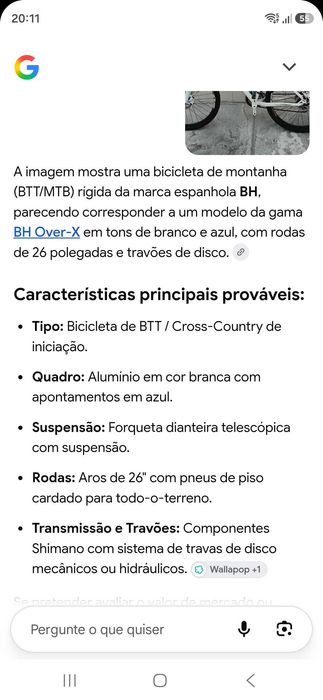 Bicicleta H OVER-X
