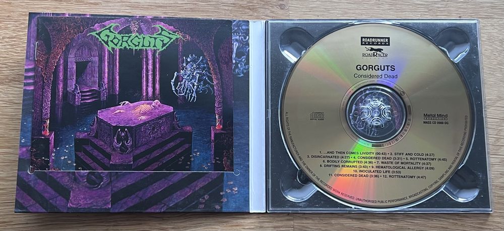 GORGUTS - Cosidered Dead Limited Digipak