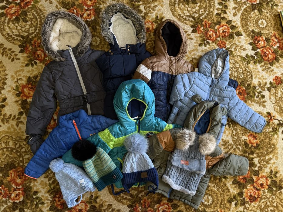 Осінні та зимові куртки на 1-2 роки