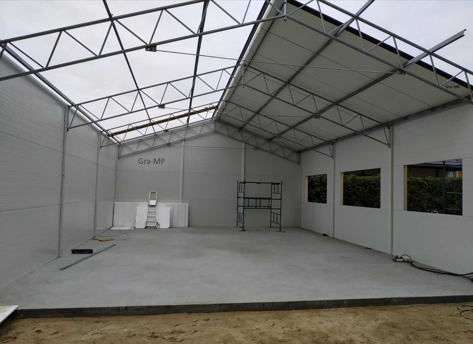 Nowa KONSTRUKCJA WIATA OCYNKOWANA 8x13 Garaż Magazyn Hala Rolna