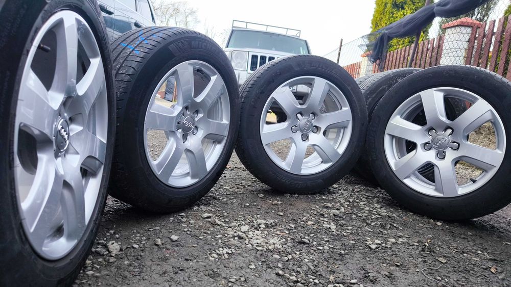 Koła Audi A6 C8 A4 A5 A8 A7 Q3 SQ5 Q5 17 cali 5x112 ET39 Opony 225/55