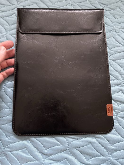 Кожаная сумка папка накладка для ноутбука, Macbook air pro