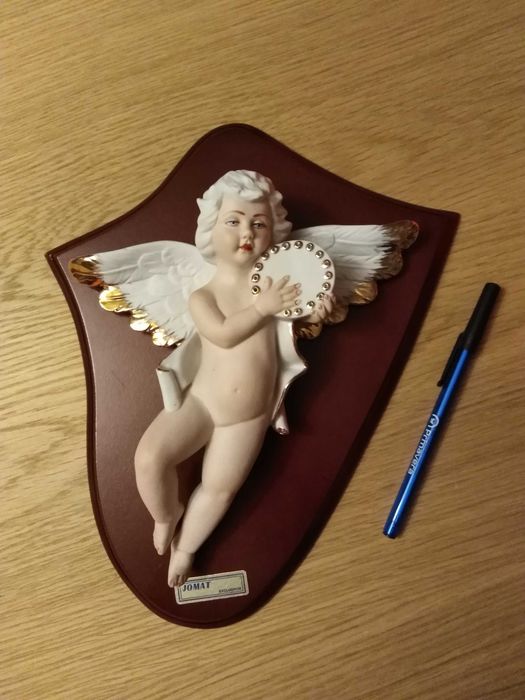 Quadro com Anjo em Cerâmica