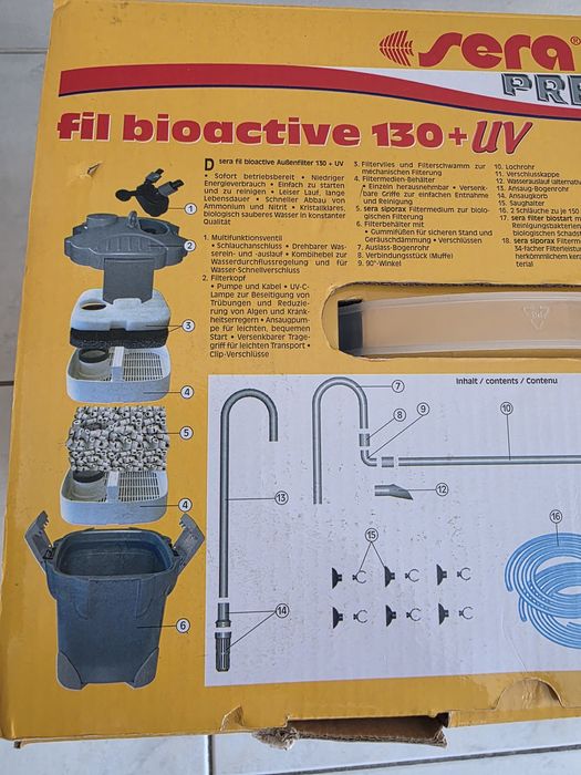 Filtro externo Sera Bioactive 130+UV