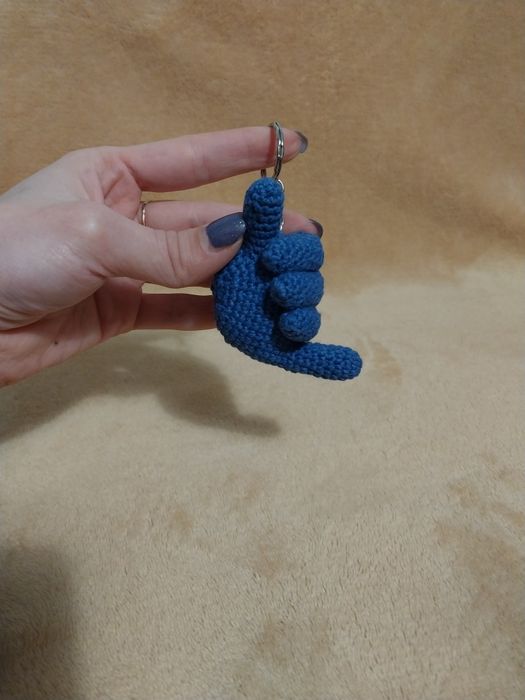 Брелки ручной работы, брелок вязаный брелок ладошка брелок дуля