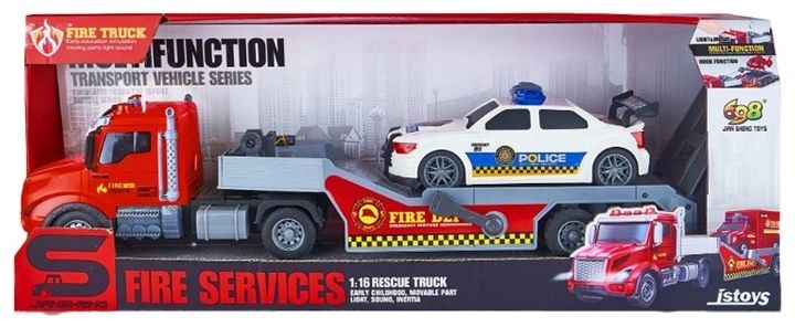 Іграшкова машина евакуатор інерційна з поліцейською машиною