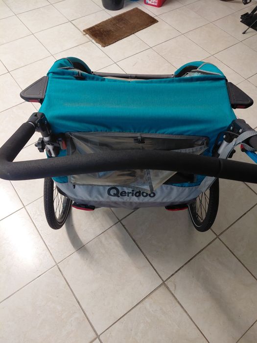 Atrelado bicicleta Qeridoo para 2 crianças