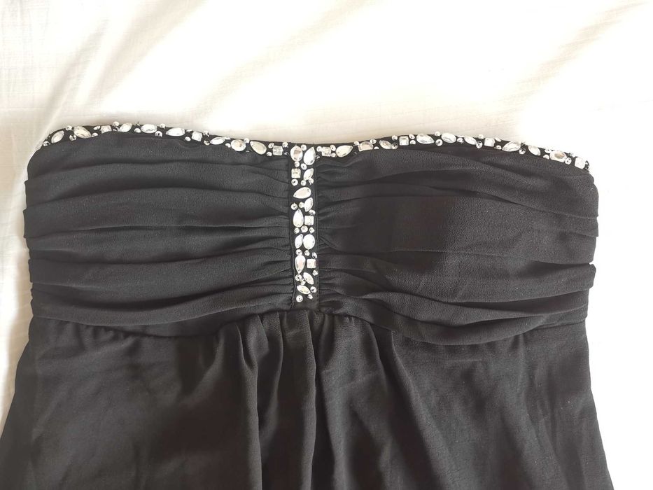 Sukienka z cyrkoniami Vila Galen roz. L 75cm Czarna Zamek Nowa