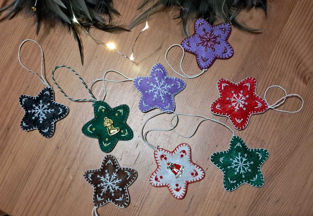Ozdoby na choinkę, stroik handmade