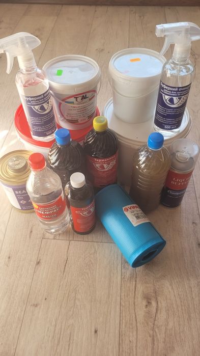 Паста шиномонтажная, уплотнитель бортов, буферный очиститель термоклей