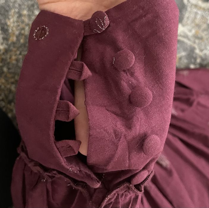 Bordowa spodnica Florence+Fred 42