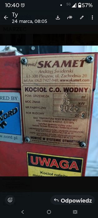 Części do pieca co