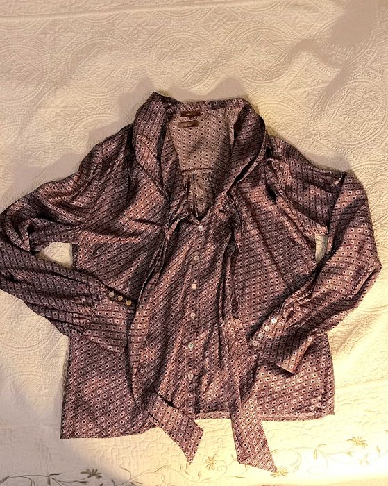 Шёлковая блуза с  бантом Gucci неоромантика натуральный шёлк