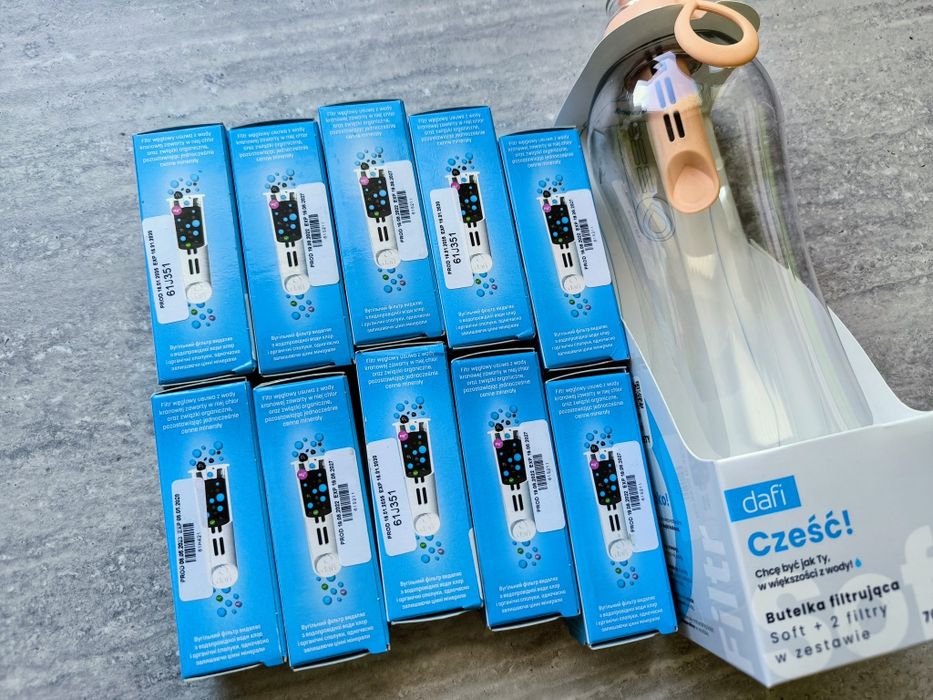 Dafi butelka i 10 filtrów nowe