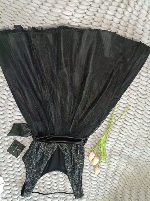 Mała czarna sukienka rozm M L  39/40 cekiny tiul sylwester, wesele , s